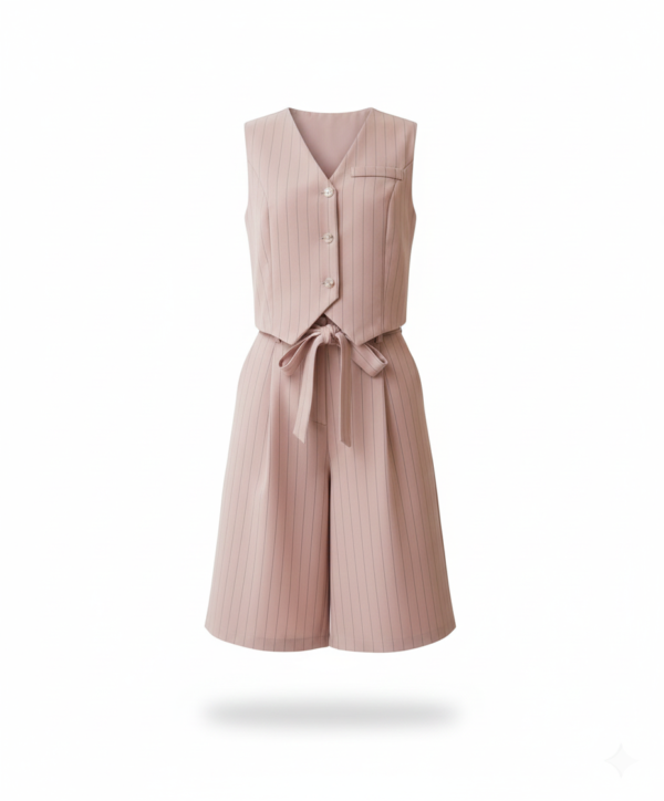 LUCKY CLOVER CHALECO ROSA CONJUNTO