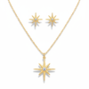 FINART COLLAR Y PENDIENTES ESTRELLA
