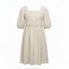 LEIANCO VESTIDO CORTO BEIGE