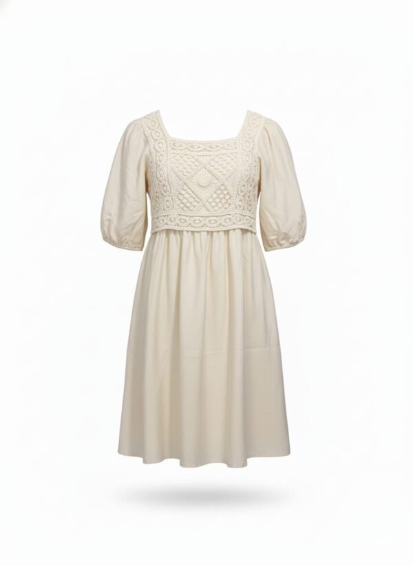 LEIANCO VESTIDO CORTO BEIGE