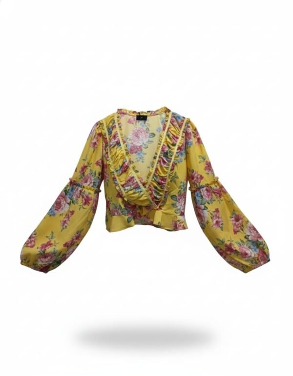 MILK HONEY BLUSA AMARILLO FLOR